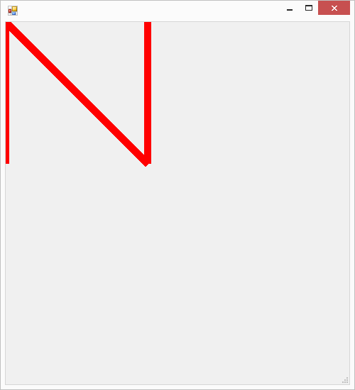 How to draw the letter N