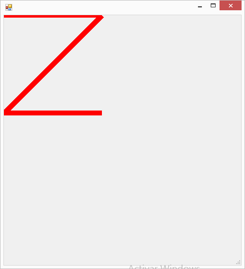 How to draw the letter Z