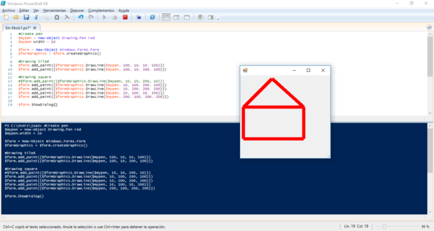 Drawing a house | Operating systems, scripting, PowerShell and security ...
