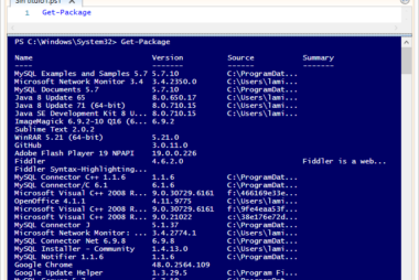 5. Gestión del software en PowerShell (nivel intermedio)