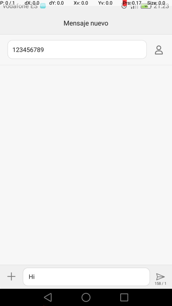 Enviar un mensaje en Android con ADB