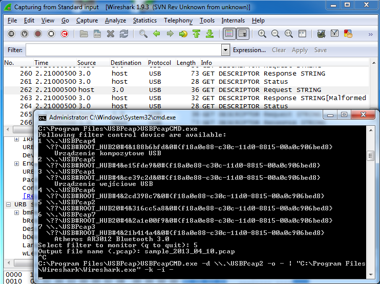 USBPcap - USB Packet capture for Windows | Scripting and ...