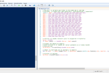 Analizar con Cheat Engine un payload de ejecución de comandos arbitrarios para ejecutar PowerShell