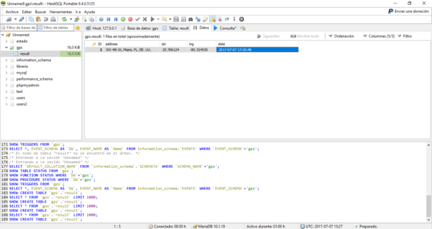 Ejercicios de PowerShell: crear una base de datos llamada gps y ...