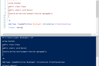 Agregar un tipo de Microsoft .NET Framework (una clase) a una sesión de Windows PowerShell
