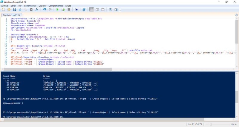 Detectar señales ADS-B con dump1090 en Windows con PowerShell ...