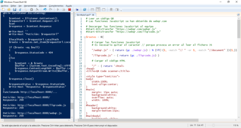 Crear un servidor web con un servicio que permita leer un código QR ...