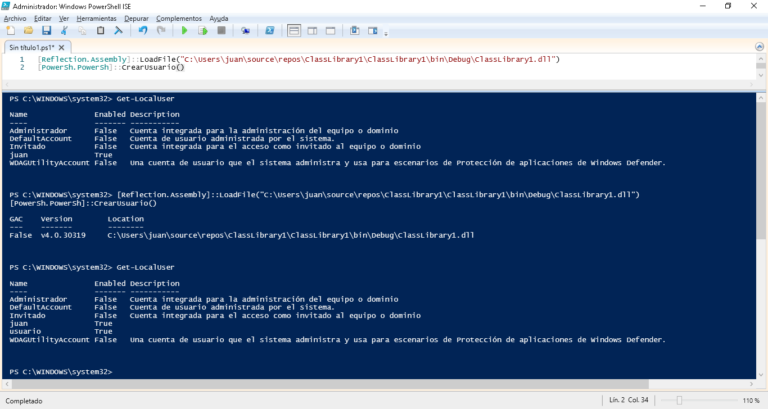 Crear, compilar y ejecutar una DLL con Microsoft Visual C# que crear un ...