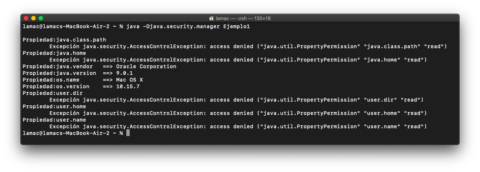 Mostrar propiedades (java.class.path