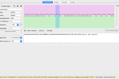 Capturar, analizar y comprender la señal de radio que emite el mando de un coche teledirigido desde Universal Radio Hacker