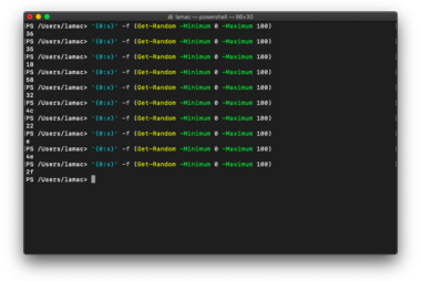 Obtener un número aleatorio entre 0 y 100 representado en formato hexadecimal desde PowerShell