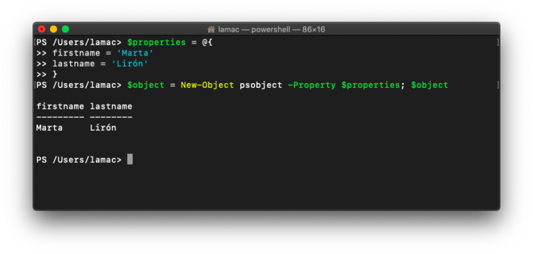 Distintas formas de trabajar con objetos en PowerShell (PSCustomObject ...