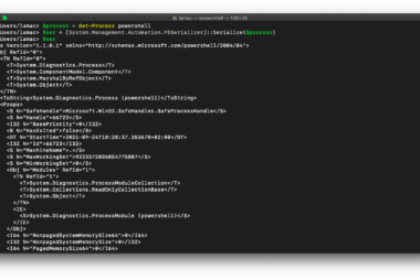 Serializar un objeto en PowerShell CliXml