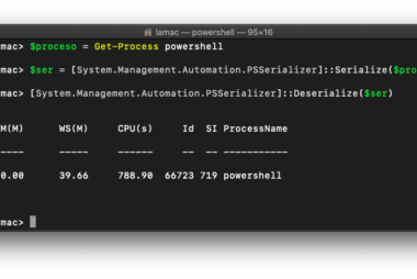 Serializar y deserializar un objeto en PowerShell CliXml