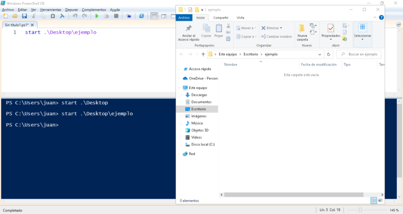 Abrir una carpeta desde PowerShell | Operating systems, scripting ...