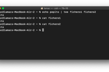 Escribir contenido en dos archivos simultáneamente desde Bash con Tee