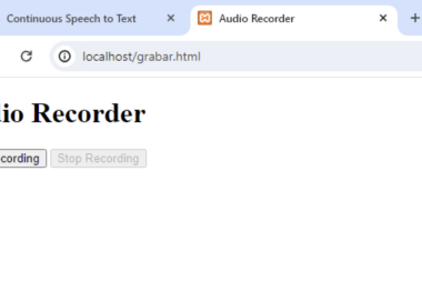 Crear un grabador de audio en el navegador web