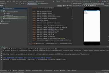 Uso del acelerómetro en Android Studio