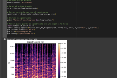 Crear el espectrograma de una canción en Python