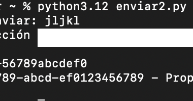 Escribir y enviar un mensaje a un dispositivo Bluetooth desde Python