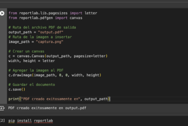 Insertar una imagen en un PDF con Python usando reportlab