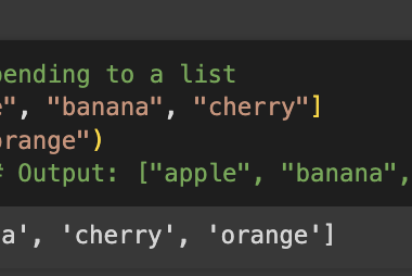 Python list examples