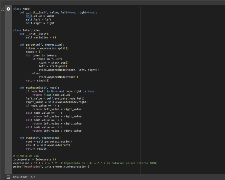 Simulación en Python de un lenguaje interactivo muy básico que maneja ...