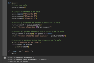 Uso de colas en Python