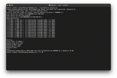 Transmisión con Python de audio WAV a través de HackRF One