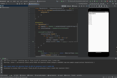 Uso de corutinas en Android con Kotlin y Jetpack Compose