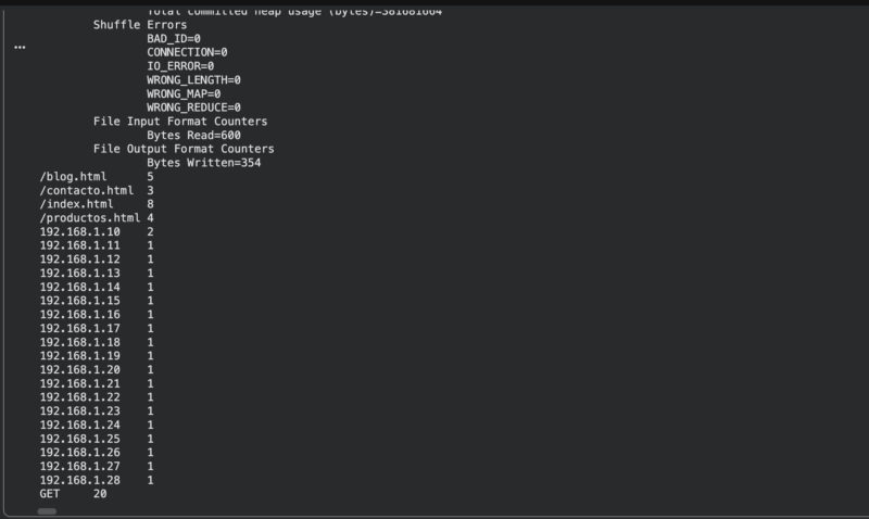 Análisis de registros web mediante MapReduce en Hadoop | Operating ...