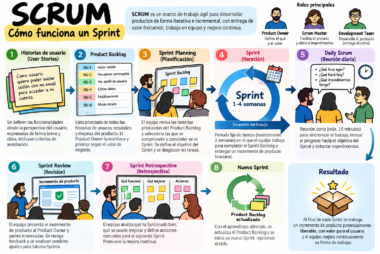 ¿Cómo funciona un sprint en SCRUM?